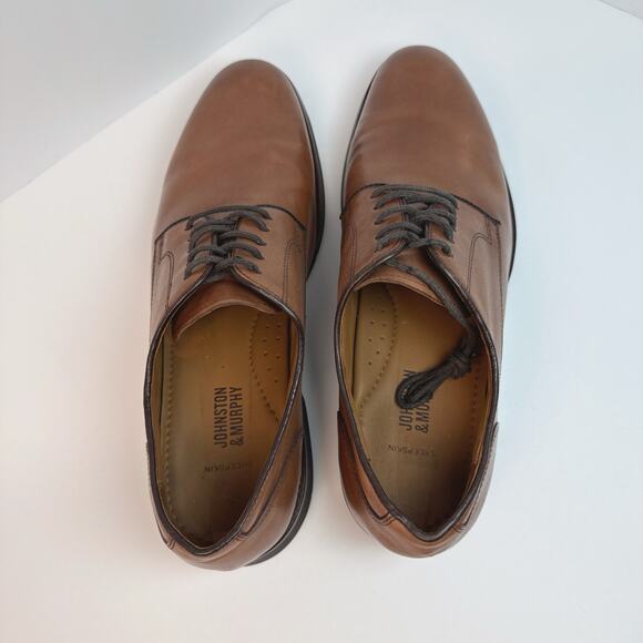 Johnston & Murphy Reeve Plain Toe | Brown | 10.5 - Picture 5 of 9